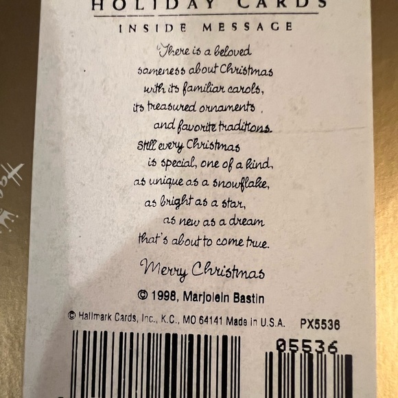 HALLMARK Natures Sketchbook Vintage Christmas Cards MARJOLEIN BASTIN Santa Claus - Picture 7 of 7